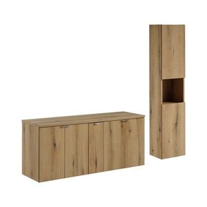 Koupelnová sestava Nova Oak II se skříňkami 140 cm dub evoke vyobraziť