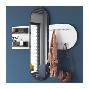 Nástenné zrkadlo RANI 125x120 cm biela/čierna 893RAN4925 vyobraziť