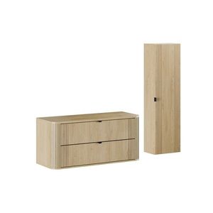 Koupelnová sestava Ovalia se skříňkami 120 cm dub Cremona vyobraziť