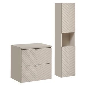 Koupelnová sestava Viva Cashmere I s deskou a skříňkami 60 cm kašmírová vyobraziť