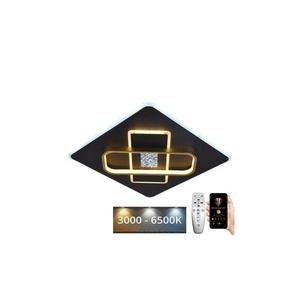 LED Stmievateľné stropné svietidlo LED/90W/230V čierna + diaľkové ovládanie J1326/B vyobraziť
