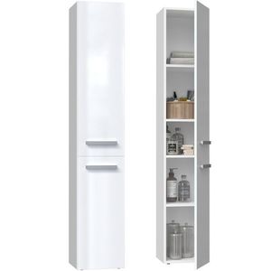 Koupelnová skříňka NEL II bílá lesk vyobraziť