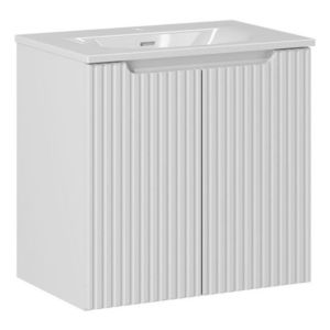 Koupelnová skříňka Nova White I Sky se zápustným umyvadlem 60 cm bílá vyobraziť