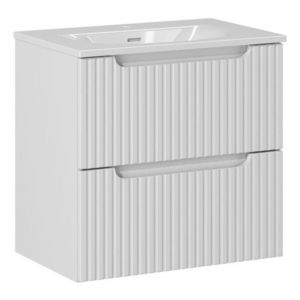 Koupelnová skříňka Nova White II Sky se zápustným umyvadlem 60 cm bílá vyobraziť