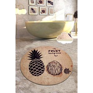 Koupelnový kobereček Ador 140 cm hnědý vyobraziť