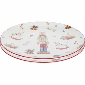 Súprava 2 porcelánových plytkých tanierov Luskáčik 27 cm vyobraziť