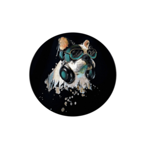 Koupelnový kobereček DogBath 100 cm černý vyobraziť