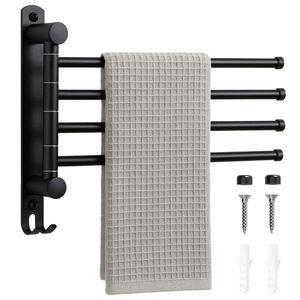 Koupelnový věšák na ručníky CETRI černý vyobraziť