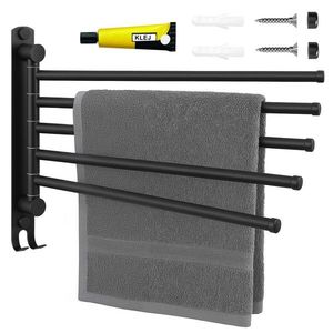 Koupelnový věšák na ručníky ONTI černý vyobraziť