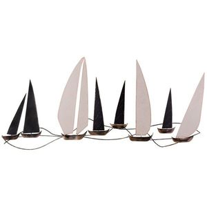 Kovová dekorácia na stenu Lode 117x52 cm viacfarebná vyobraziť