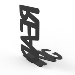 Kovová zarážka na knihy READING černá vyobraziť