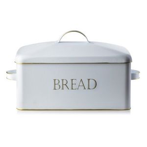 Kovový chlebník Cookini Vintage biely vyobraziť