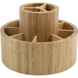 MSV Bambusový otočný organizér na kozmetiku Isalys 20 x 15, 3 cm vyobraziť
