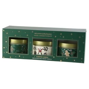 Sada vianočných sviečok Merry Christmas Mistletoe and fir/Velvet vanilla, 3 ks vyobraziť