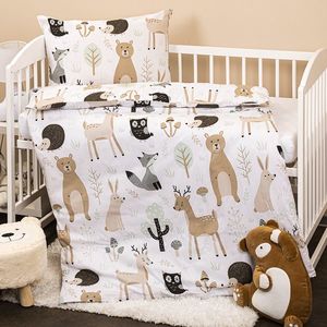 4Home Detské bavlnené obliečky do postieľky Nordic Friends, 100 x 135 cm, 40 x 60 cm, 100 x 135 cm, 40 x 60 cm vyobraziť