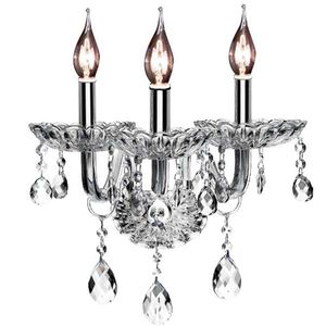 Krištáľová nástenná lampa 300759 strieborná vyobraziť