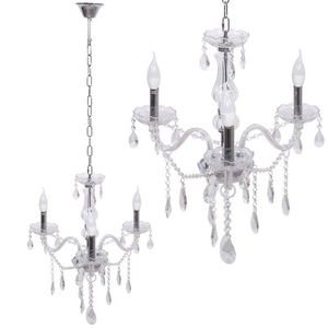 Krištáľové stropné svietidlo 300752 strieborné vyobraziť