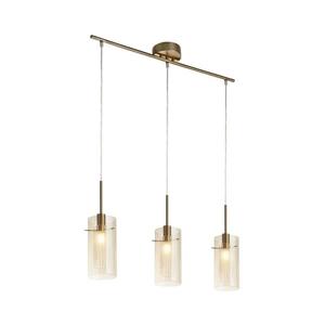 Searchlight 3303-3CP - Luster na lanku DUO 3xE14/60W/230V mosadz 3303-3CP vyobraziť