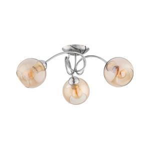 Prisadený luster TEVI 3xE27/60W/230V lesklý chróm/béžová 62413 vyobraziť