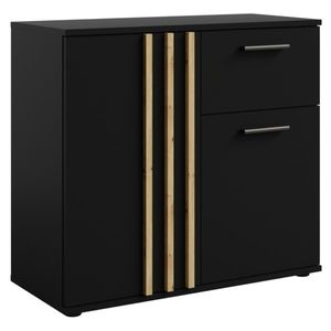 Skriňa TOLIS 2D1S, čierna vyobraziť