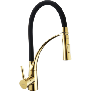 Kuchynská batéria MEXEN ASTER čierna / zlatá vyobraziť