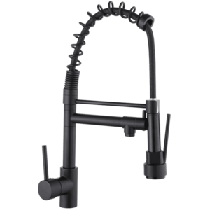 Kuchynská batéria MEXEN CORINA s kanálom pre filtrovanú vodu čierna vyobraziť