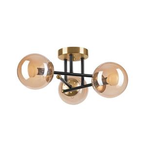 Prisadený luster MALENA 3xE14/5W/230V zlatá/čierna/dymová béžová LM-3.220 vyobraziť