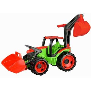 Lena Veľký traktor s lyžicou a bagrom plast zeleno-červený, 65 cm vyobraziť
