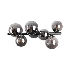 Ideal Lux - LED Prisadený luster PERLAGE 6xG9/3W/230V 49 cm čierna/dymová 309262 vyobraziť