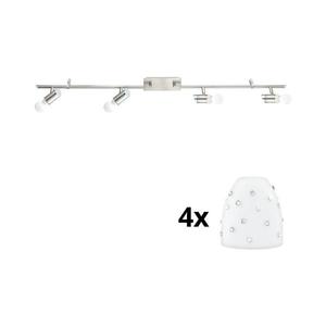Eglo - LED Bodové svietidlo MY CHOICE 4xE14/4W/230V chróm/biela 1xEG31109+4xEG94749 vyobraziť
