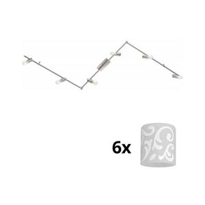 Eglo - LED Bodové svietidlo MY CHOICE 6xE14/4W/230V chróm/biela 1xEG31112+6xEG90257 vyobraziť