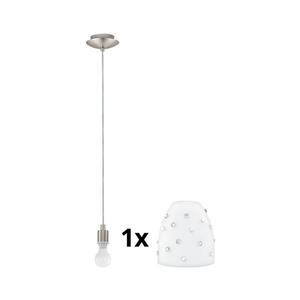 Eglo - LED Luster na lanku MY CHOICE 1xE14/4W/230V chróm/biela 1xEG31117+1xEG94749 vyobraziť