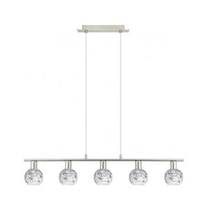 Eglo - LED Luster na lanku MY CHOICE 5xE14/4W/230V chróm/biela/čierna 1xEG31119+5xEG90252 vyobraziť