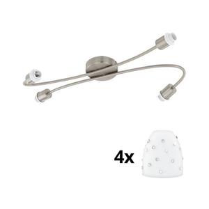 Eglo - LED Bodové svietidlo MY CHOICE 4xE14/4W/230V chróm/biela 1xEG31129+4xEG94749 vyobraziť