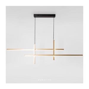 Zuma Line 22008P-BK/GD - LED Luster na lanku EDGE LED/42W/230V 3000/4000/6000K 22008P-BK/GD vyobraziť