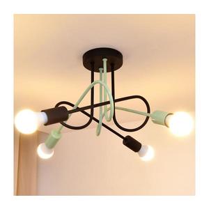 Prisadený luster OXFORD 4xE27/15W/230V čierna/zelená W-2016/4 BK+MT/H vyobraziť
