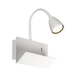 Rabalux 71090 - Nástenná lampa s poličkou TACITO 1xGU10/25W/230V biela 71090 vyobraziť