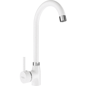 Kuchynská batéria MEXEN TELMA biela bodkovaná vyobraziť