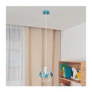 Detský luster na lanku STARS 1xE27/15W/230V tyrkysová/biela W-KM 1385/1 WT+TRQ vyobraziť