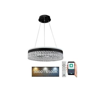LED Stmievateľný luster na lanku LED/90W/230V 3000-6500K čierna + diaľkové ovládanie TA2300/B vyobraziť