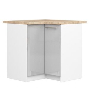 Kuchyňská rohová skříňka Olivie S 90 cm bílá/šedá vyobraziť