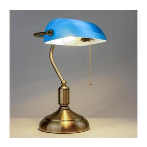 Brilagi - Stolná lampa BANK OFFICE 1xE27/60W/230V mosadz/modrá L352-MO/MOS vyobraziť