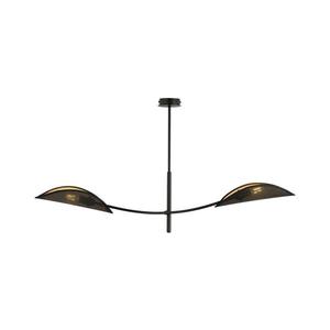 EMIBIG Luster na tyči LOTUS 2xE14/10W/230V čierna/zlatá 1106/2 vyobraziť