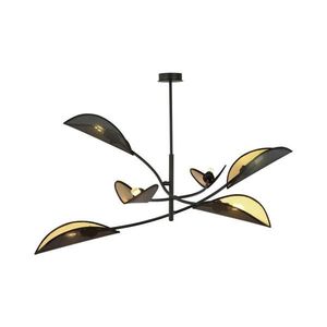 EMIBIG Luster na tyči LOTUS 6xE14/10W/230V čierna/zlatá 1106/6 vyobraziť