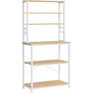 Kuchynský regál Vasagle CUSTOM biely/hnedý vyobraziť