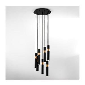 Jupiter 2015 - Luster na lanku ALAS 7xGU10/10W/230V čierna/zlatá 2015 vyobraziť
