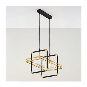 Jupiter 2029 - Luster na lanku FIORI 2xG9/10W/230V čierna/zlatá/číra 2029 vyobraziť