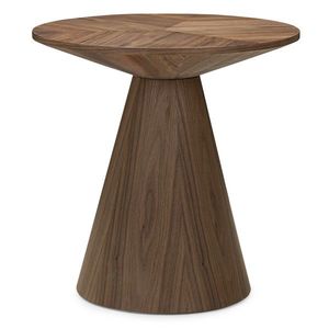 Kulatý odkládací stolek Ange 60 cm ořech vyobraziť