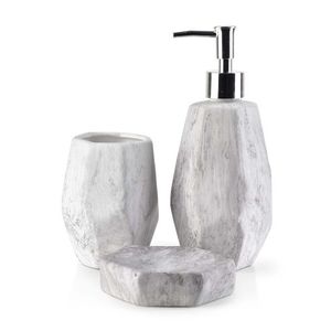 Kúpeľňová sada Odette Natural 480 ml biela vyobraziť