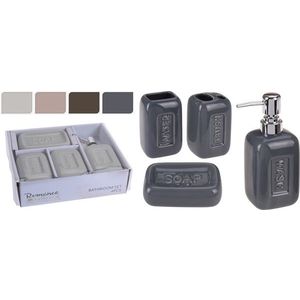 Kúpeľňová sada ROMANCE (dávkovač/mydlenka/šálka/stojan) vyobraziť